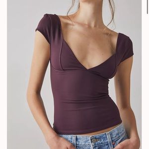 Free People Duo Corset Cami in Color Vintage Grape Size Small